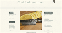 Desktop Screenshot of chefjonlovett.com